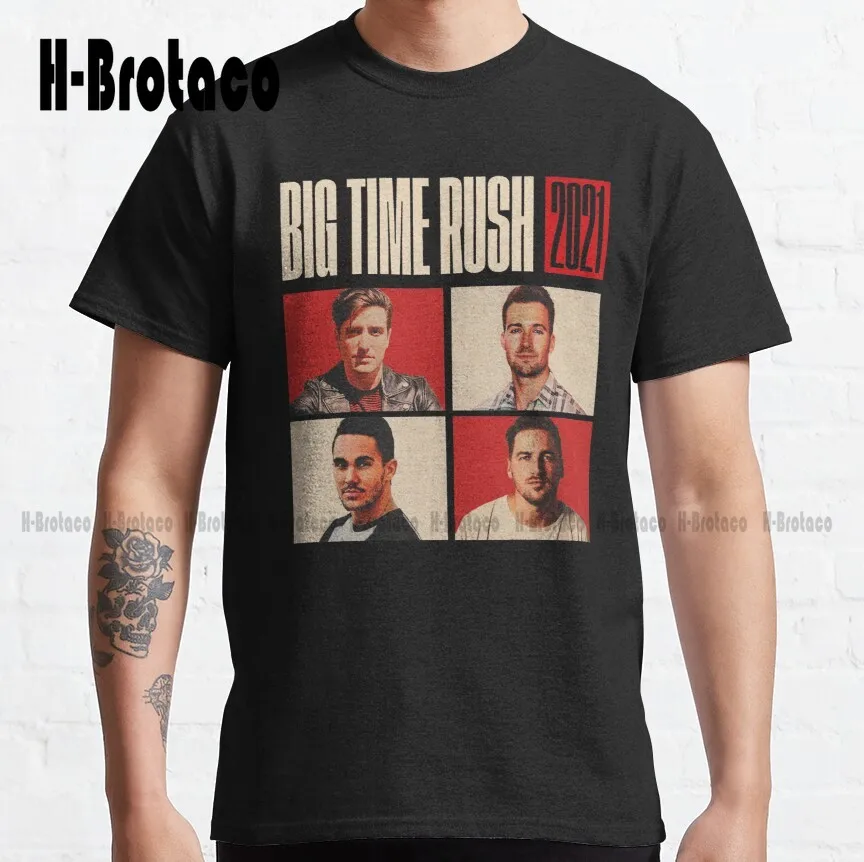 

Классическая футболка Big Time Rush Btr, Оригинальная футболка для подростков, унисекс, цифровая печать, фотография, стиль унисекс, новинка, популя...