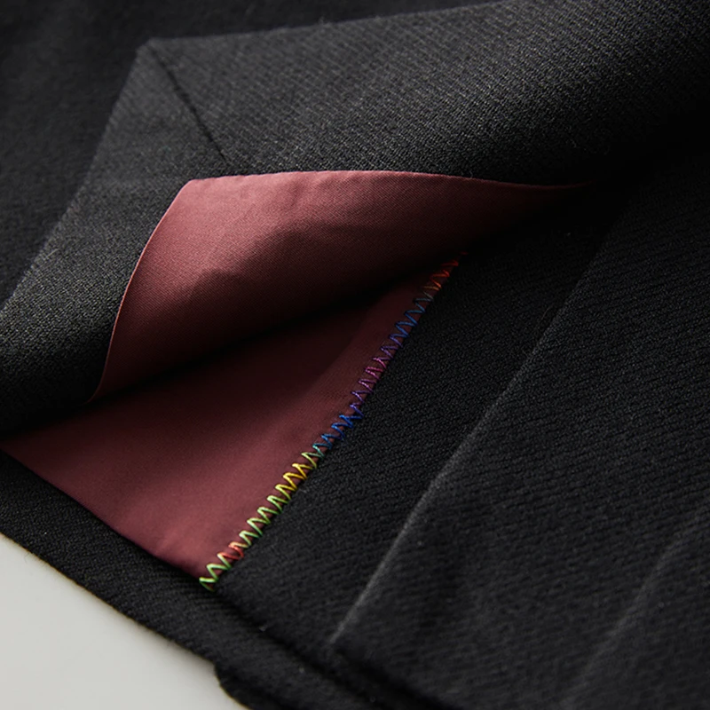 Andy SIDEY Quali готовая к ношению одежда с флисом двубортный свободный утягивающий