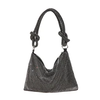 luxury designer purses and handbags evening bags for women rhinestone clutch purse ladies hand bags silver crystal shoulder bag