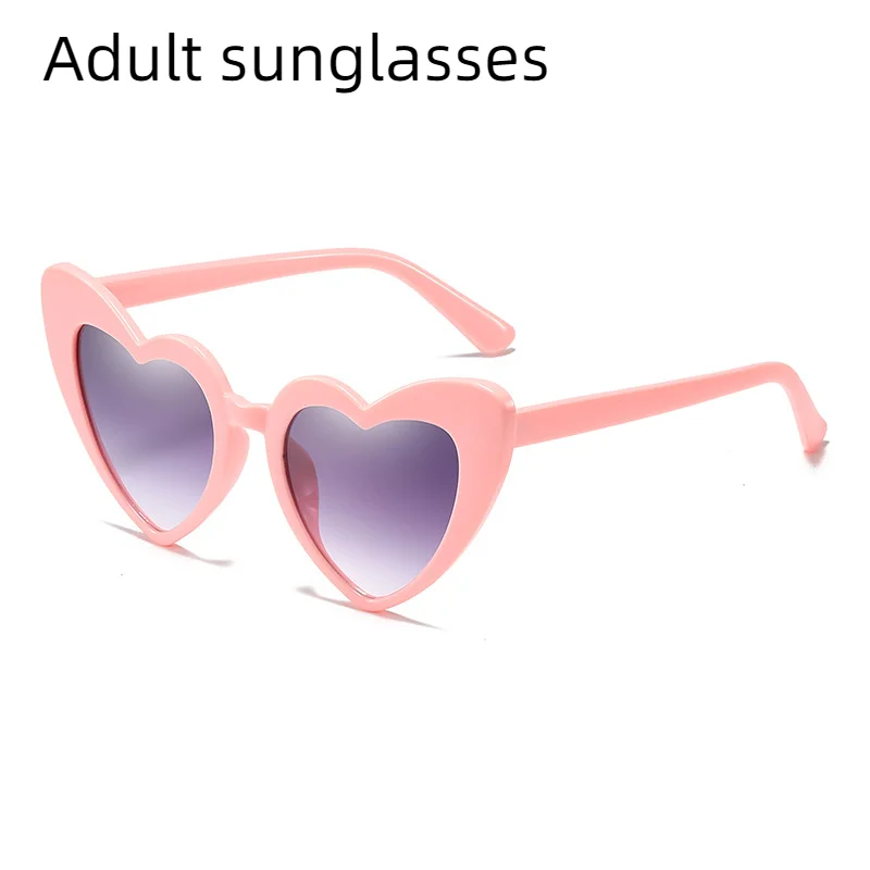 

Ladies Heart Shaped Sunglasses Plastic Woman Brand Designer Fashion Rimless LOVE Clear Ocean Lenses Sun Glasses Oculos