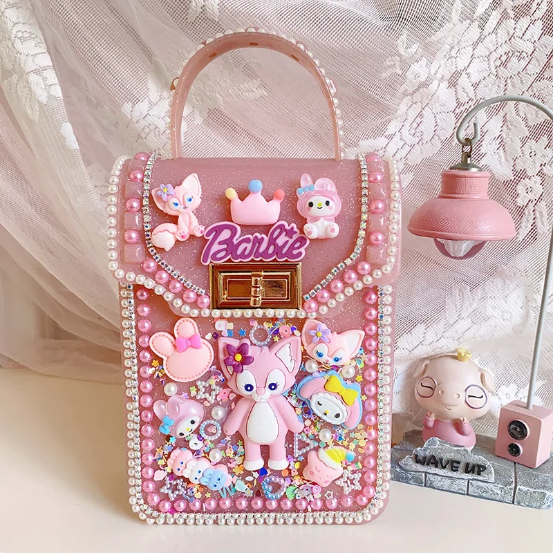 Children's Bags Handmade Materials Package Paste Small Jewelry DIY Cream Jelly Carry Bag Crossbody Bag Backpack Birthday Gifts