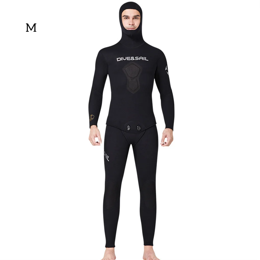 

1.5MM Hoodies Diving Suit Professional Split Long Sleeve Warm Sunproof Snorkeling Gear Quick Dry for Surfing Swimming M