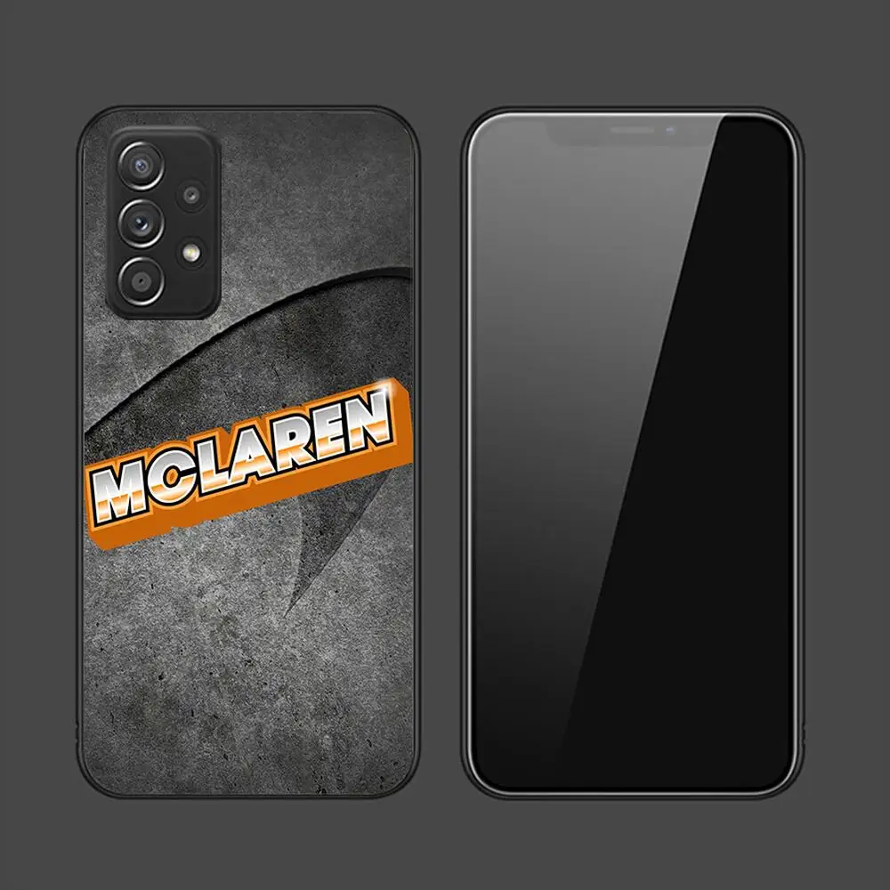 Sports Car McLaren Phone Case For Samsung Galaxy A13 A52 A53 A73 A32 A51 A22 A12 A20e A50 A21 A72 A70 S 4G 5G Black Phone Cover