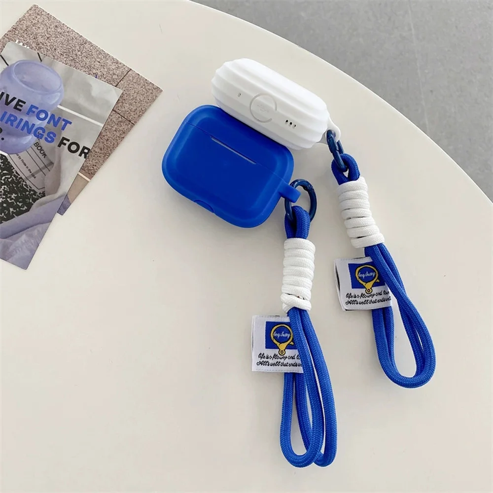 Klein Blue Snow White однотонный силиконовый чехол для наушников AirPods pro 2, чехол для зарядки Bluetooth AirPods 2 3 4 (art.: 3920ca7ccf200) - 3920ca7ccf200