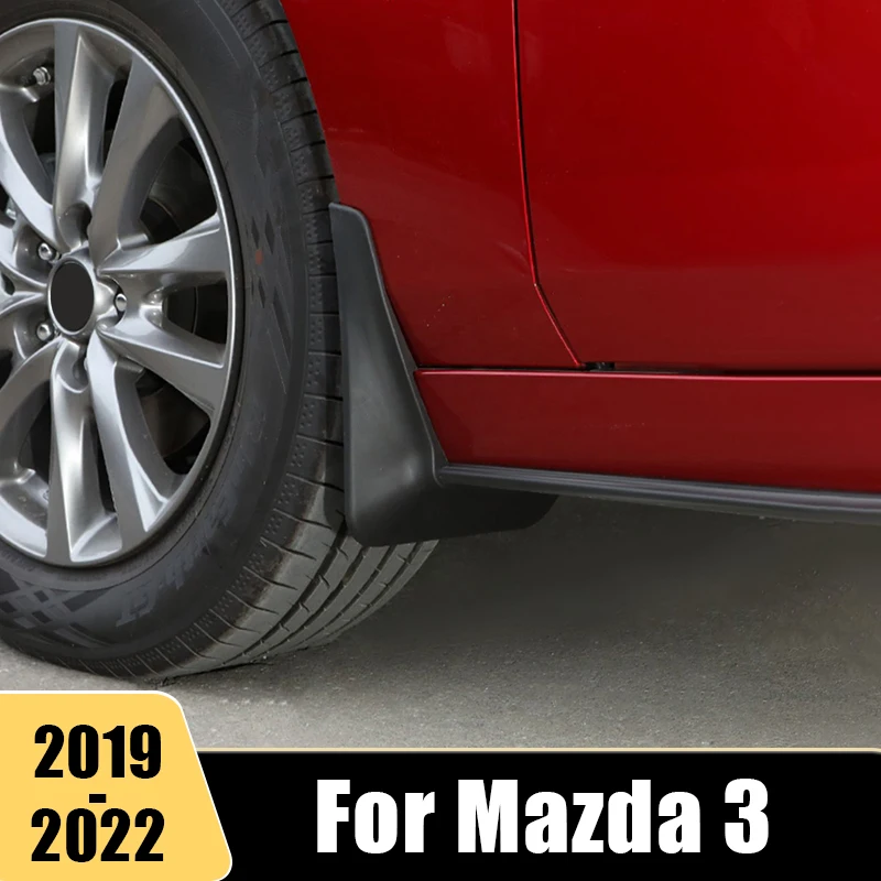 

Car Mud Flaps Fender Flares Splash Guards Front Rear Mudguard Cover For Mazda 3 Axela 2019 2020 2021 2022 BP Auto Accessories