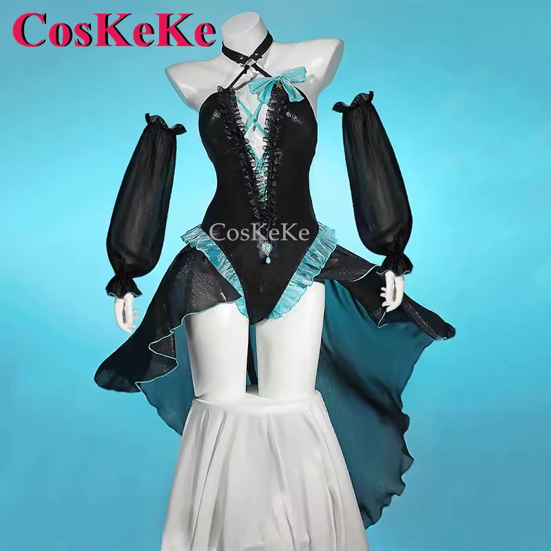 CosKeKe Lynette Косплей Игра Genshin Impact Костюм Прекрасный Милый Летний Цельный Купальник