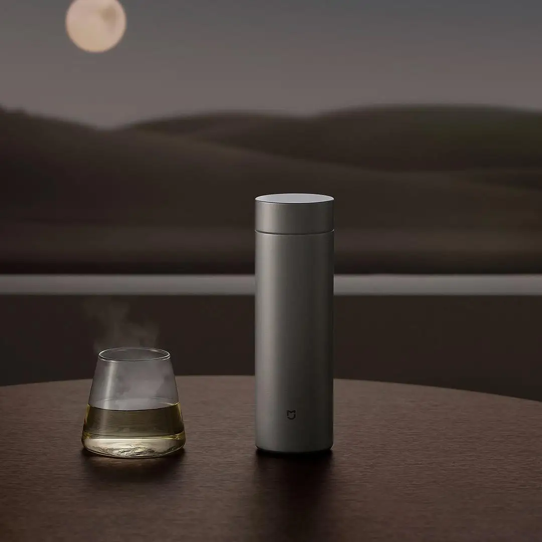 Фото Умный термос Xiaomi Ti 2 из чистого титана, сохранение тепла до 6 часов, медицинский материал, портативная термокружка Mijia №5