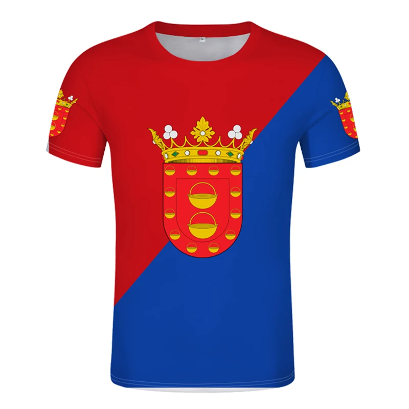 

Lanzarote flag t-shirt free custom name number canary islands spain flag t-shirt print photo text label sports team clothes