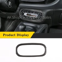 for mercedes benz smart 453 2016 2021 real carbon fiber car air conditioner button switch panel cover sticker car accessories