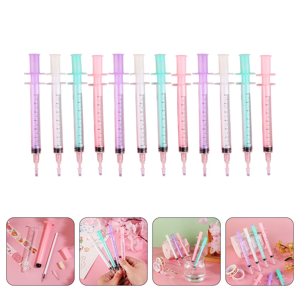 

Pens Syringe Pen Ballpoint Ink Needle Writing Stationery Nurse Shape Christmas Drawing Novelty Scrapbooking Gifts Gift Cool
