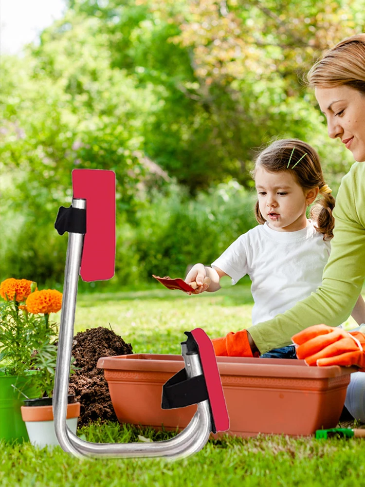 Портативная Садовая Подушка Для Коленей Защитная Губка Металлический Материал