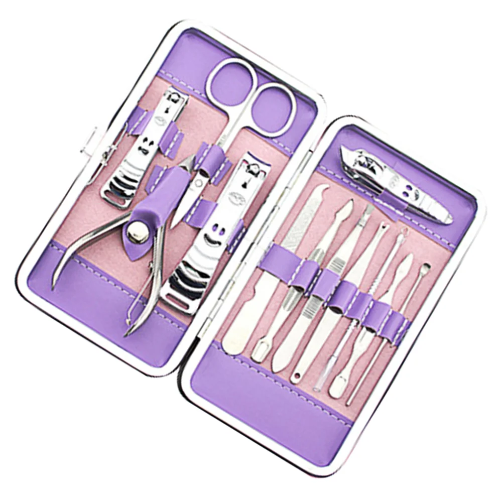 

Nail Kit Pedicure Cuticle Clipper Professional Manicure Grooming Scissors Trimmer Stainless Steel Tools Fingernail Toenail Set