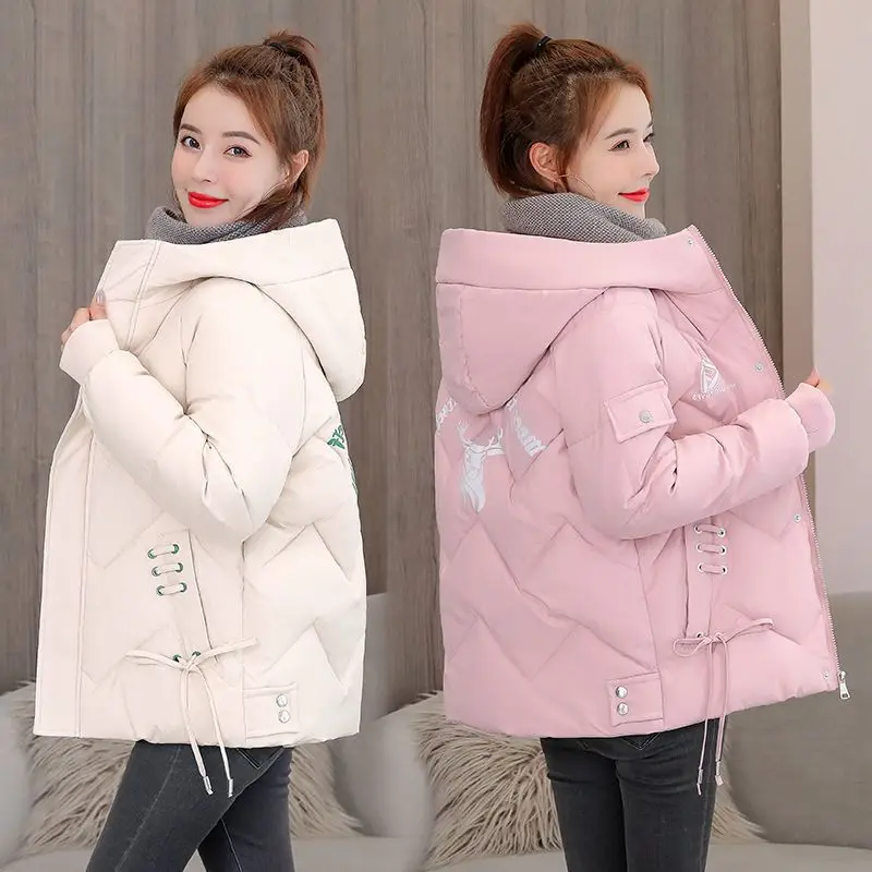 

Пуховик с хлопковой подкладкой женская новая Корейская куртка с хлопковой подкладкой модное стеганое пальто Свободное стандартное пальто