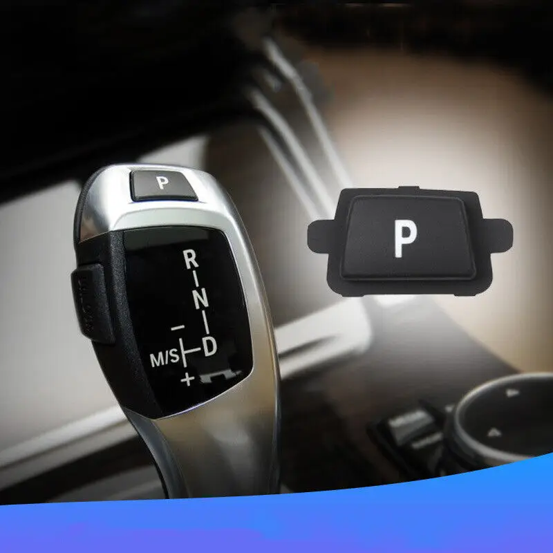 

Car Gear Shift Knob Lever P Button Cover LHD For BMW 3 5 7 Series X5 X6