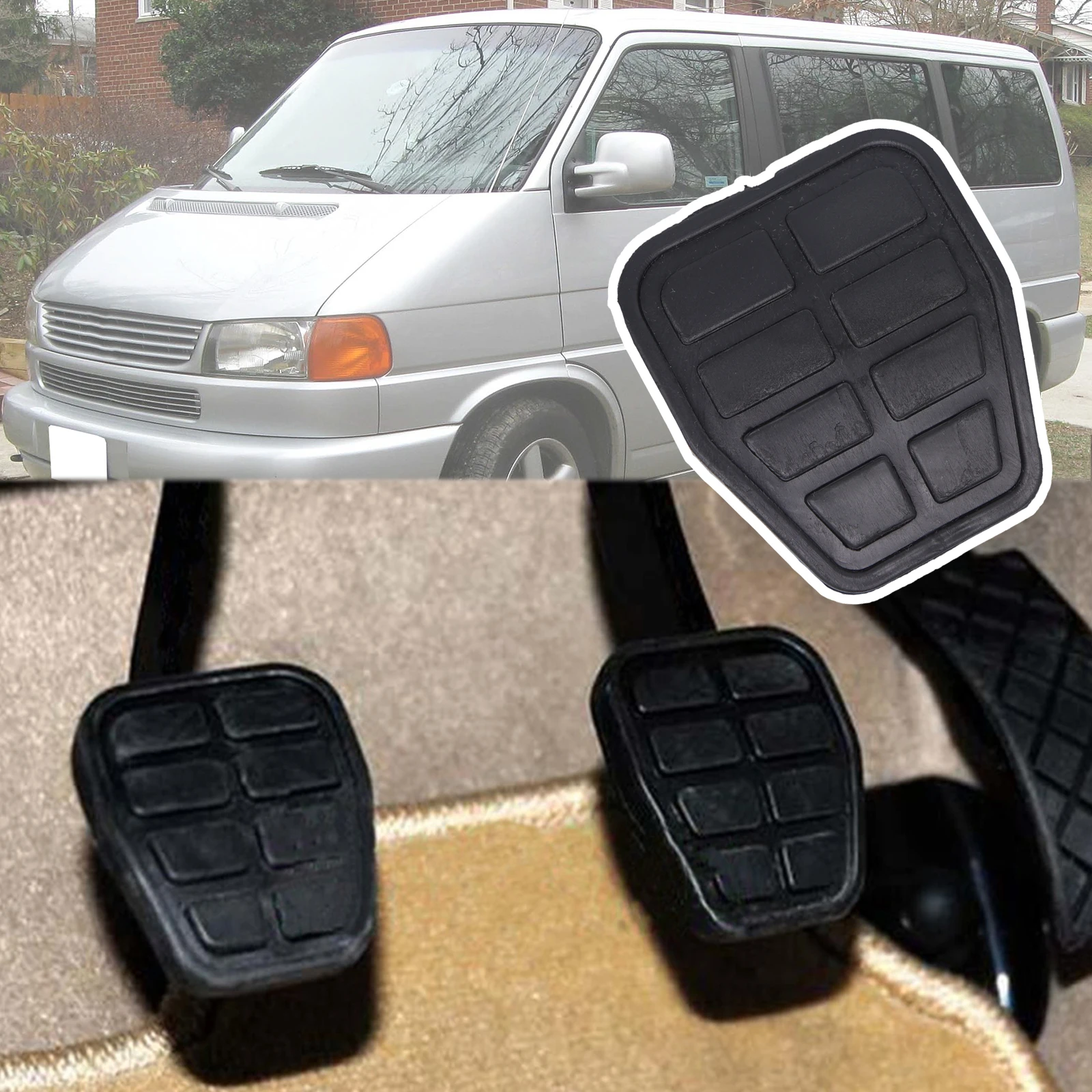 Резиновые накладки на педаль тормоза и сцепления для VW Caravelle Transporter T4 1990 - 2001 2002 2003