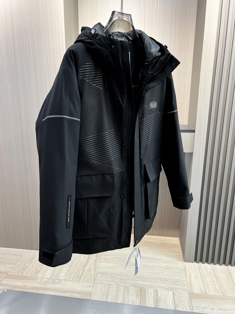 Зимнее Новое мужское пальто Мужская модная пуховая куртка с капюшоном для мужчин