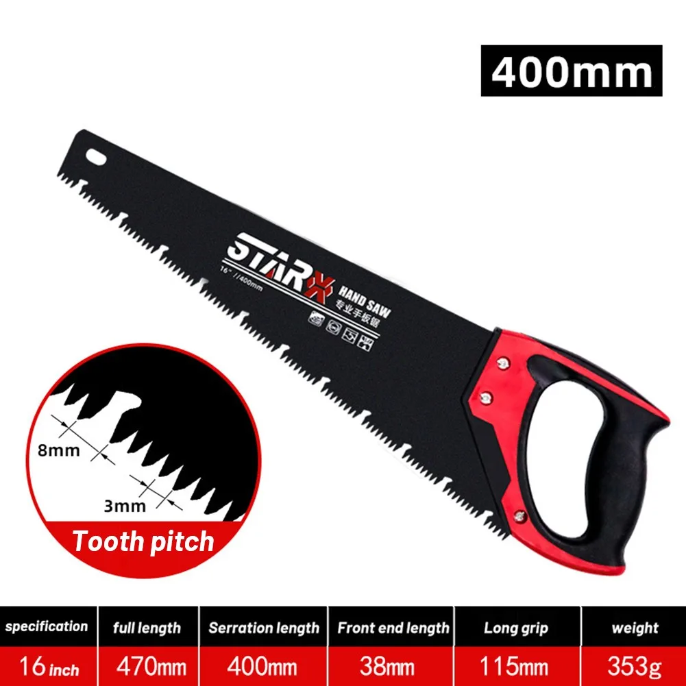 

Universal 16/18/20inch Steel Woodcutting Handsaw 400/450/500mm Serration Long Timber Saw For Wood Cutting Hand Tool