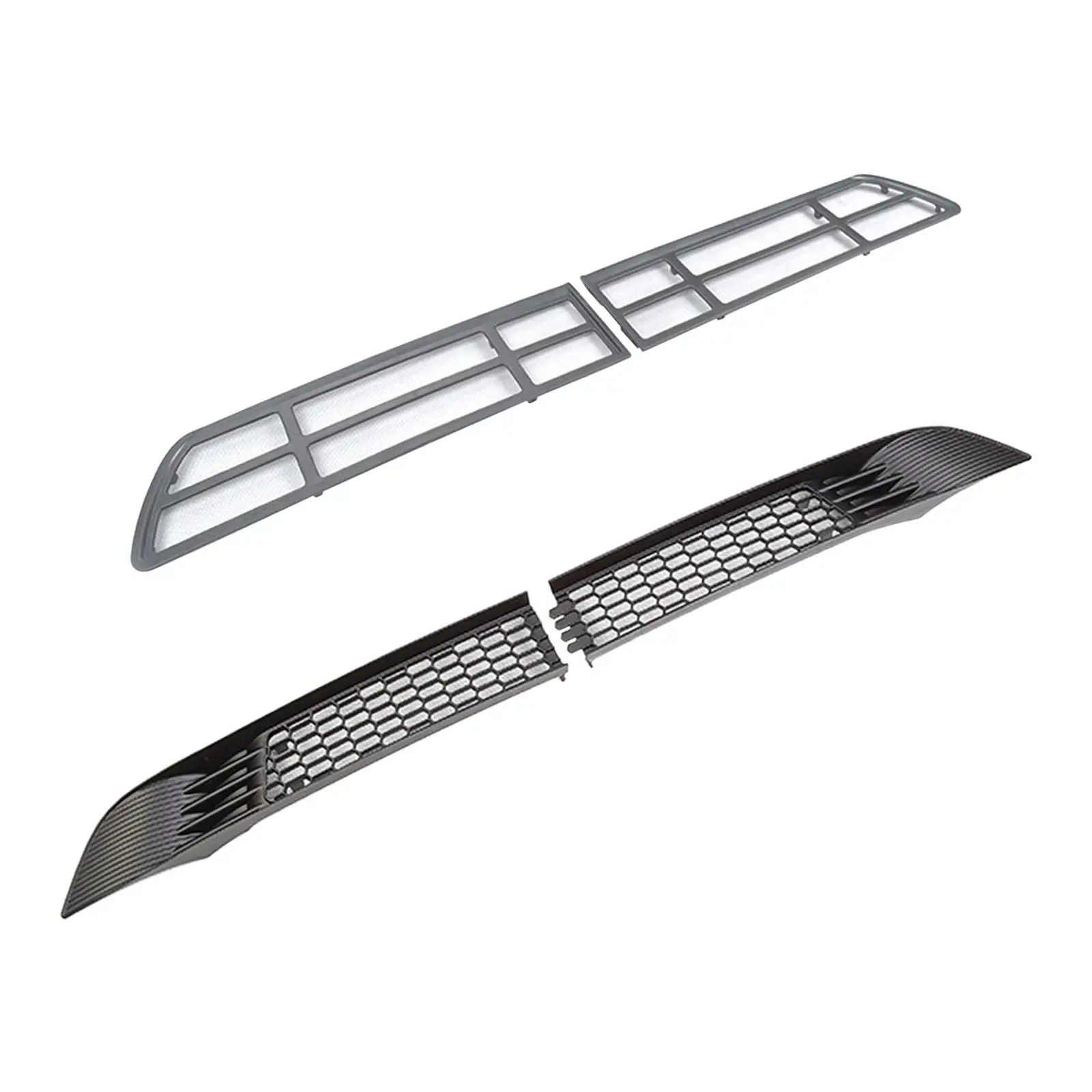 

2x Air Filter Air Inlet Insect-Proof Net Easy Install Anti-Blocking Trim Strip Portable Air Filter Grille Cover for Model Y