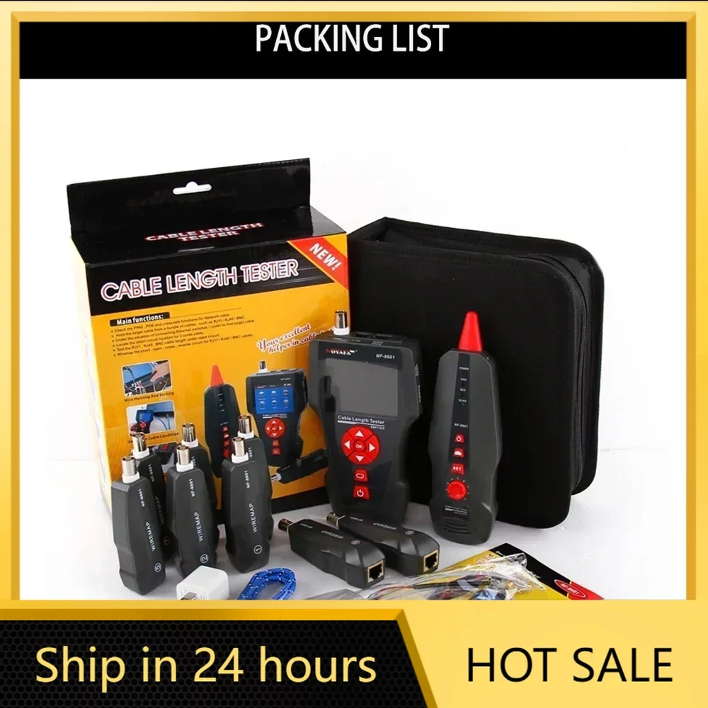 Оригинальный Многофункциональный тестер для сетевых кабелей Noyafa RJ45 RJ11 BNC POE PING