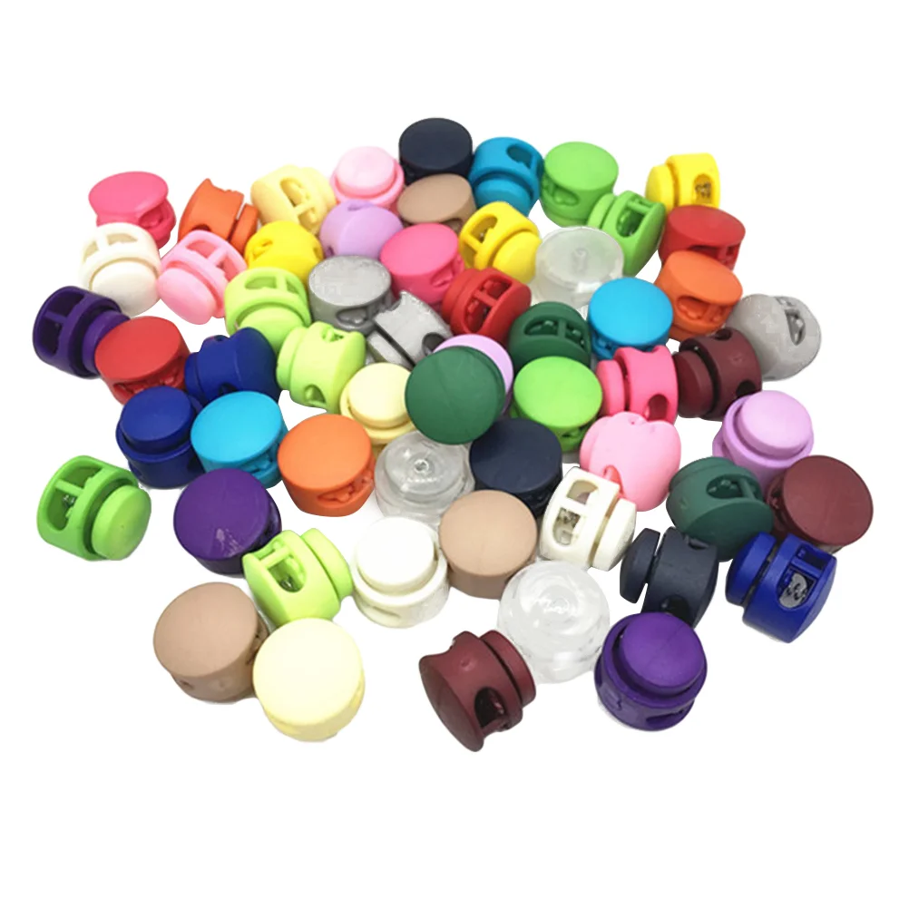 

Spring Cord Lock Stopper Toggle Locks Rope Fastener Clip Drawstring Button Buttons Diy Round Slider Buckle Stops Ear Stop
