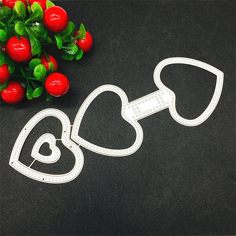 

Heart Tags Metal Cutting Dies Border New Arrival 2022 Scrapbooking Paper Craft Decoration Supplies Card Making Die Cuts