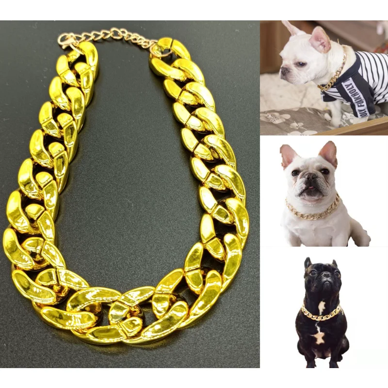 

Dog Collars Chain Bulldog Teddy French Bulldog Collars Pet Necklace Pet Products Acessorios Bow Ties Dog Accessories