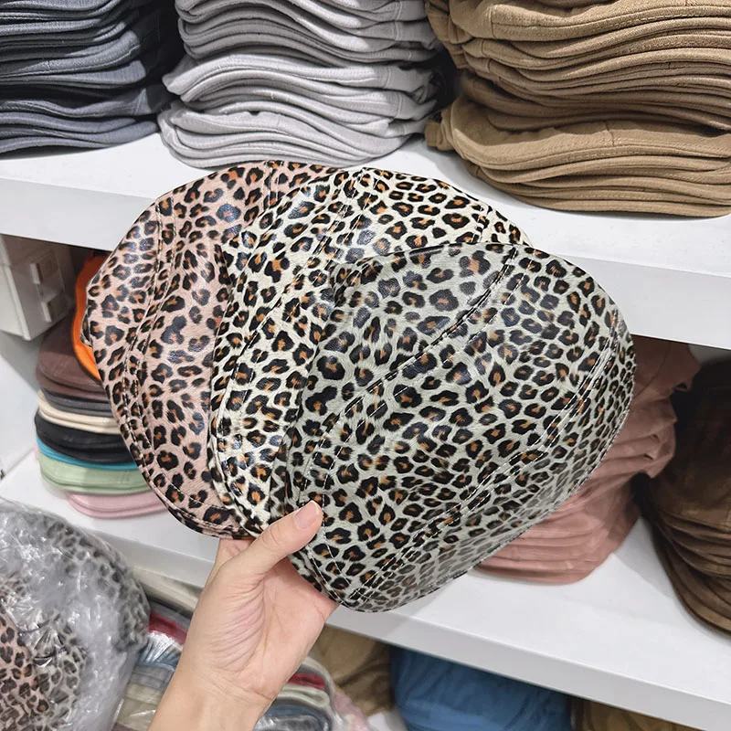 Шляпы Advance из искусственной кожи с леопардовым принтом модный предмет