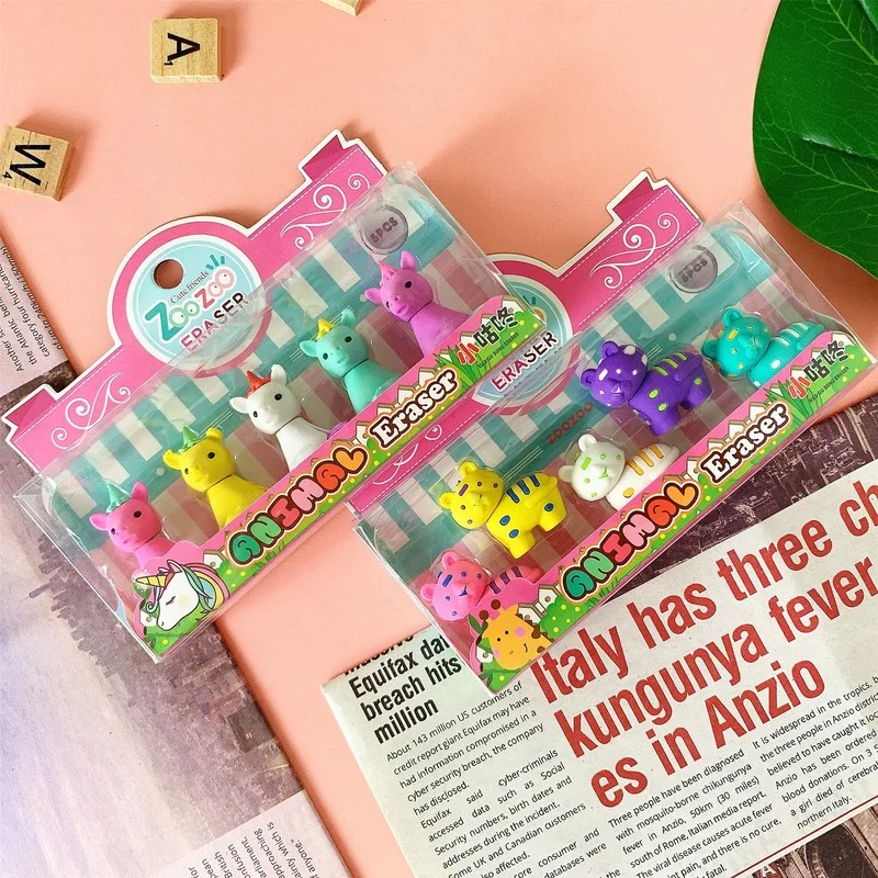 Ластик в виде животного милые детские канцелярские товары искусственная панда