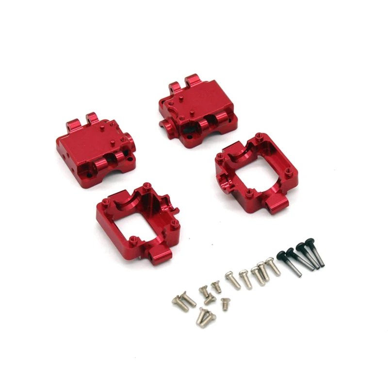 

1 Set 1/28 Mosquito Car Universal Metal Gear Box Upgrade Accessories For Wltoys 24131 K989 K969 Model Remote Control Car Red