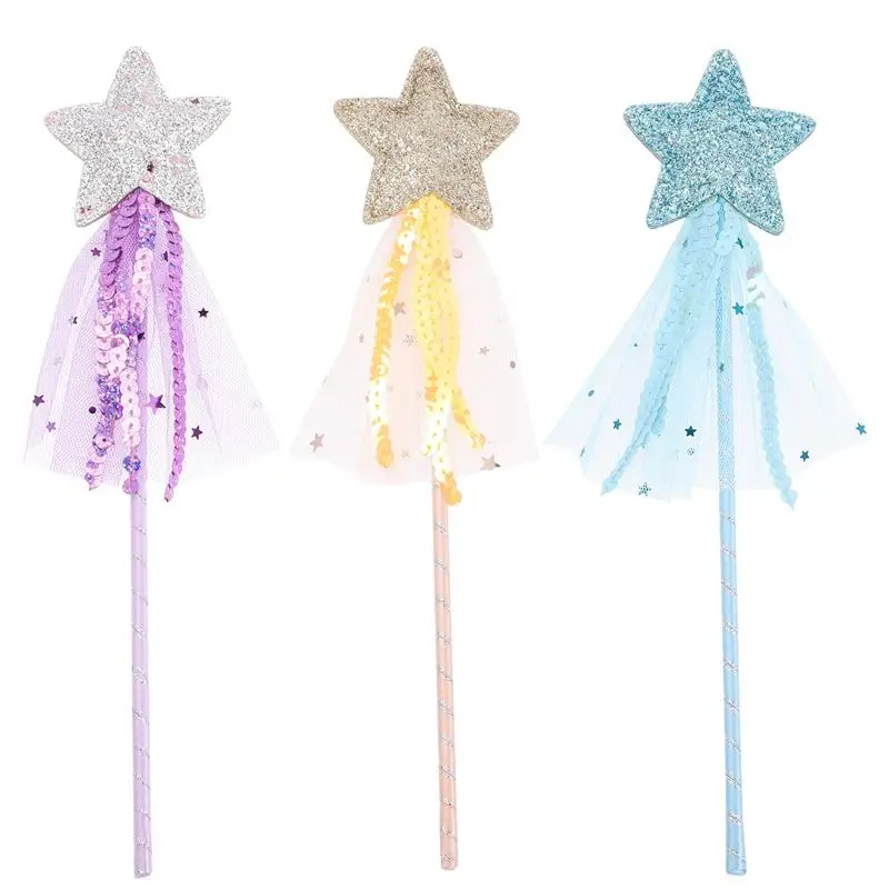 

Волшебная палочка Wandscostume, кошка, детские палочки со звездами, косплей, палочка, ангел, цветок, Интерактивная Волшебная металлическая кисточ...