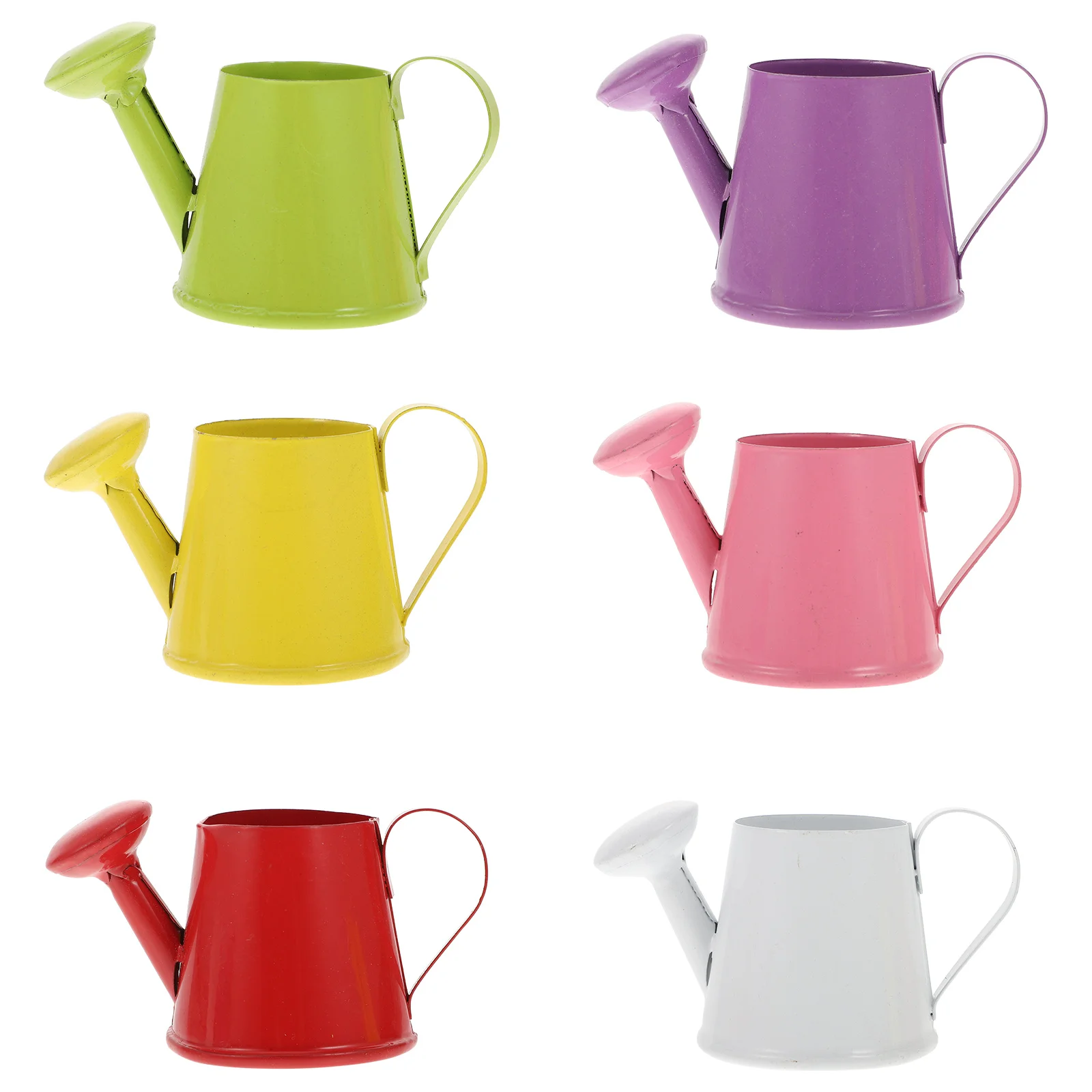 

6Pcs Decorative Watering Can Gardening Water Can Metal Small Watering Can Watering Kettle Flower Spray Mister