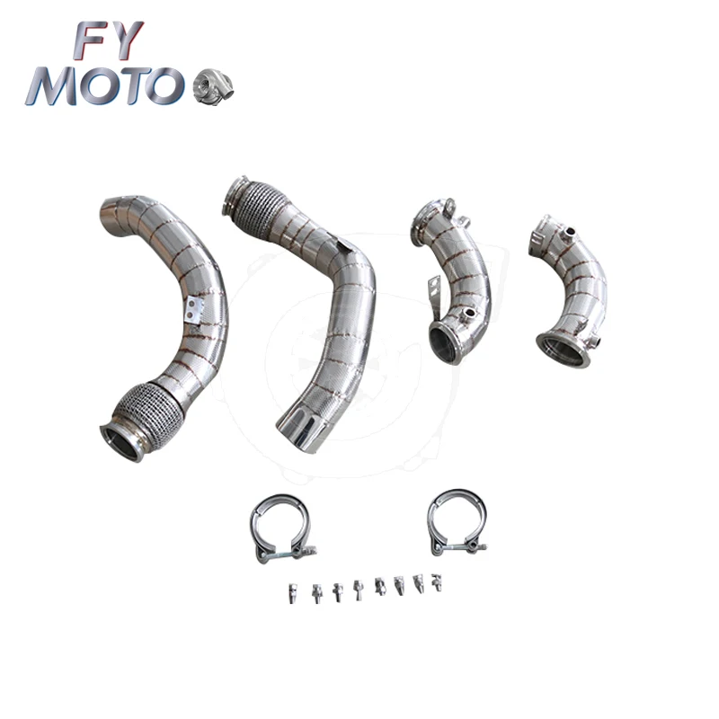 

EXHAUST DOWNPIPE FORBMW M5 F90 M8 MF91/F92/F93 2017-2020 S63 engine SS304