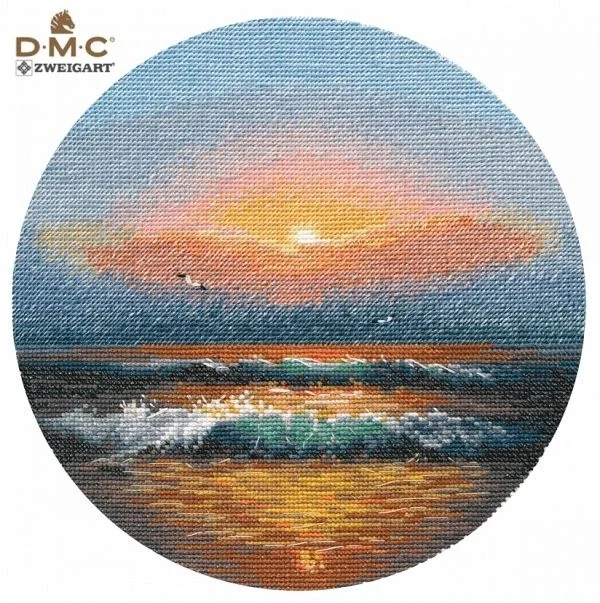 

Sunrise at Sea 33-33 embroidery kits, cross stitch kits,cotton frabric DIY homefun embroidery Shop1