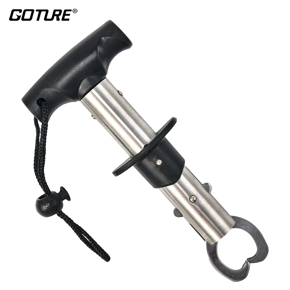 

Goture Portable Fishing Gripper Stainless Steel Fish Lip Grip Handle Grab Carp Fishing Lip Grip Fishing Tools Accessories