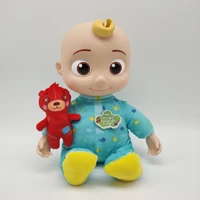 2022 new coco melon animation plush doll singing jojo vinyl doll english nursery rhyme music doll children%e2%80%99s toy birthday gift