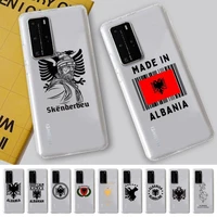 albania albanians national flag phone case for samsung s20 ultra s30 for redmi 8 for xiaomi note10 for huawei y6 y5 cover
