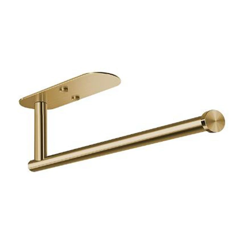 

Paper Towel Holder Under Cabinet Self Adhesive Kitchen Countertop Wall Mount Paper Towel Holders With Screws Gold