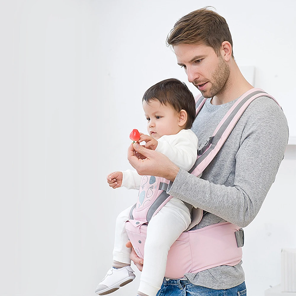 Ergonomic Baby Carrier Infant Adjustable Hipseat Sling Front Facing Travel Activity Gear Kangaroo Baby Wrap Carrier
