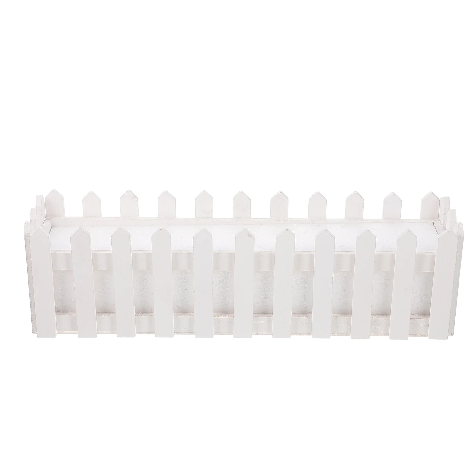 

Flowerpot Artificial Arrangement Wooden Succulent Planters Fence Suculentas DIY Decor Container Outdoor