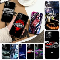 phone case for apple iphone 11 12 13 pro max 7 8 se xr xs max 5 5s 6 6s plus silicone case cover luxury car 86 evo jdm mustang