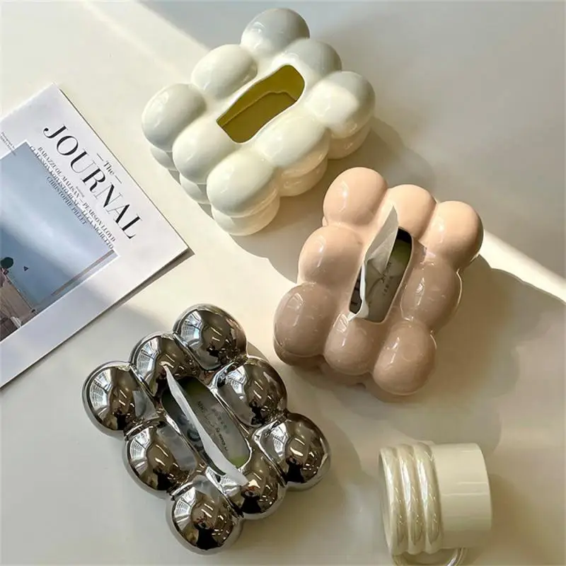 

Pumping Paper Box Light Luxury Household Living Room Net Celebrity High-end Dining File Table Towel Paper Candy Tissue Container