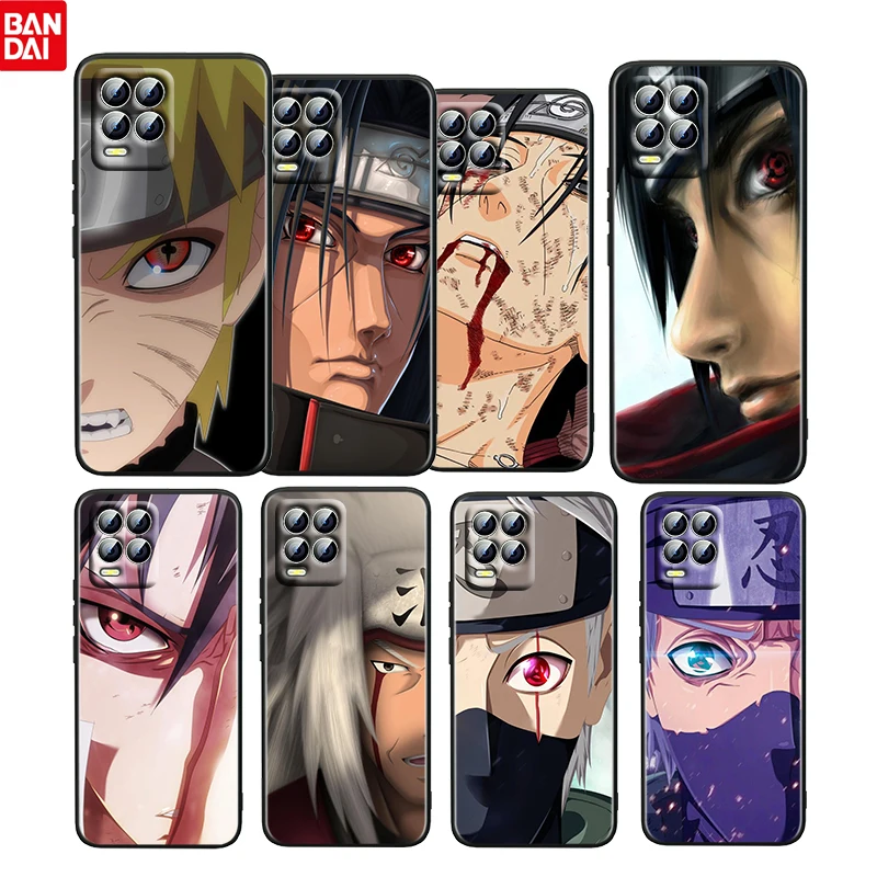 

Anime NARUTO bOYS For OPPO Realme GT Neo Master Edition 9i 8 7 Pro C21 Narzo 30 5G 4G Soft Silicone Black Phone Case Coque Capa