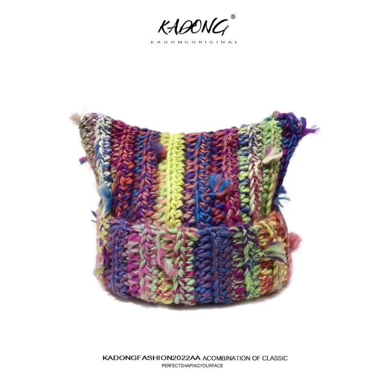 Допаминовая шапка с кошачьими ушками