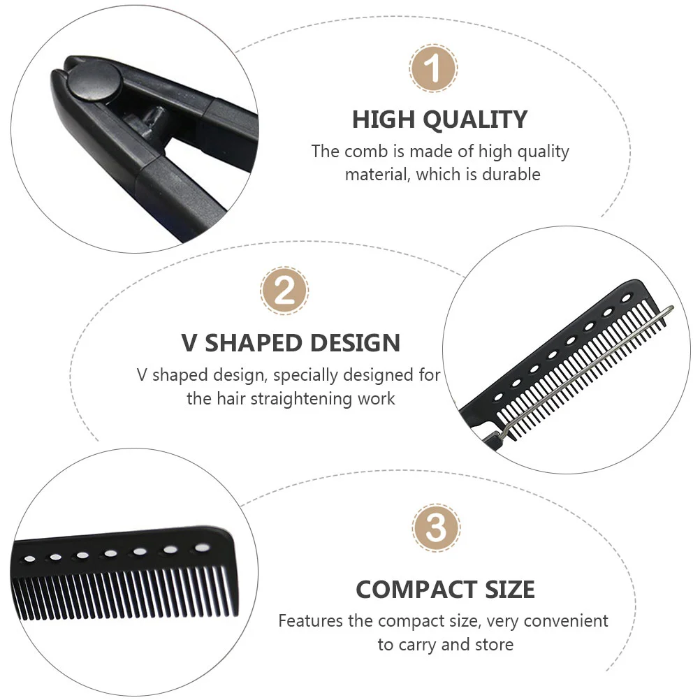 Выпрямление V-образной формы расческа для выпрямления волос щетка с подогревом