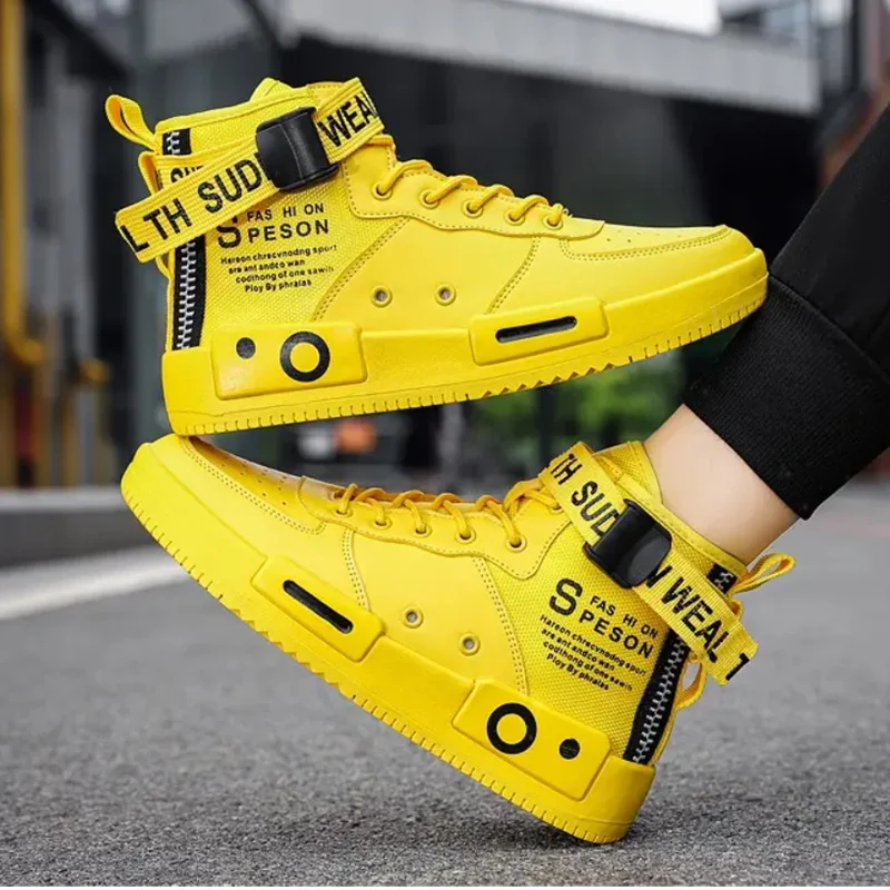 

Кроссовки мужские высокие, дышащие, для бега, спорта, бега, тенниса, уличные тренировочные Кеды белого цвета