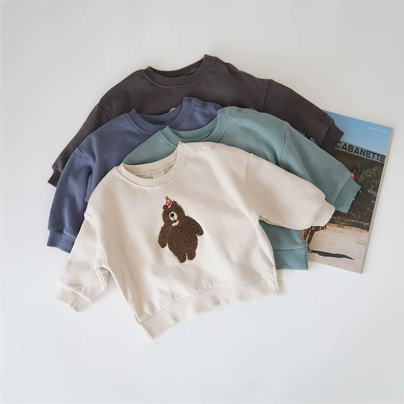 

Baby Sweatshirt Clothes Animal Pattern Pullover Top for Baby Cotton Long Sleeve Sweatshirt Spring Autumn