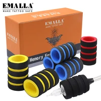 emalla 20pcs memory foamttattoo grip disposable 22mm tattoo cartridge grip covers bandages wraps for tattoo handle accessories