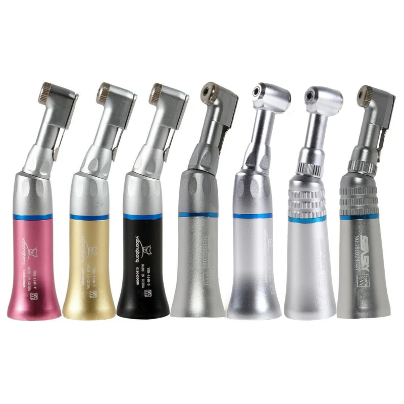 NSK Style Dental Low Speed Handpiece Contra Angle Fit Motor 2/4Hole Push/Latch Button RPX