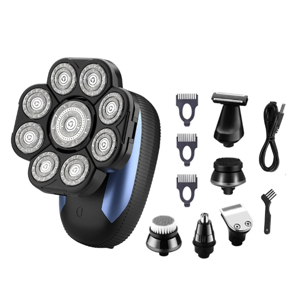 Бритва для мужчин бритва 4D 6 в 1 9 плавающих головок триммер бороды носа ушей