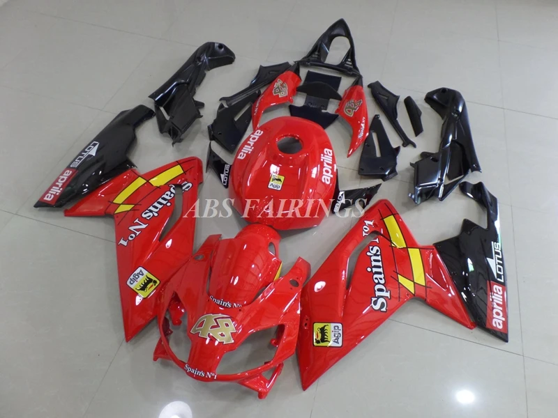 

4Gifts New ABS Fairings Kit Fit for Aprilia RS125 RS4 50 125 2006 2007 2008 2009 2010 2011 06 07 08 09 10 11 Bodywork Set Red